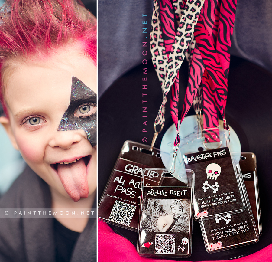 Photoshop Actions Rock Star Kid's Birthday Party Photos Punk PSE