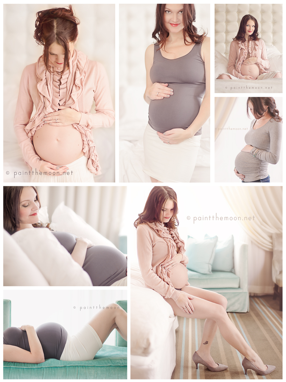 Maternity Photography | Soft, Indoor, Natural Light | Paint the Moon Photoshop Actions