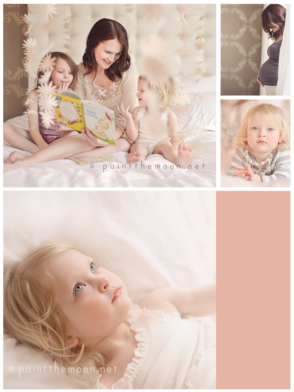 Maternity Photography | Soft, Indoor, Natural Light | Paint the Moon Photoshop Actions