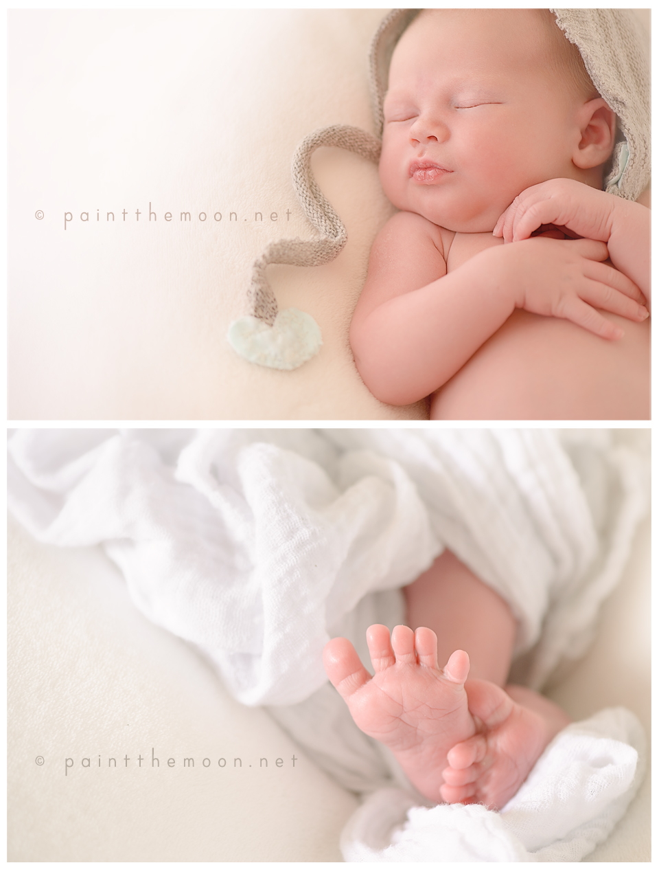 Newborn Baby Photography | Soft, Indoor, Natural Light | Paint the Moon Photoshop Actions