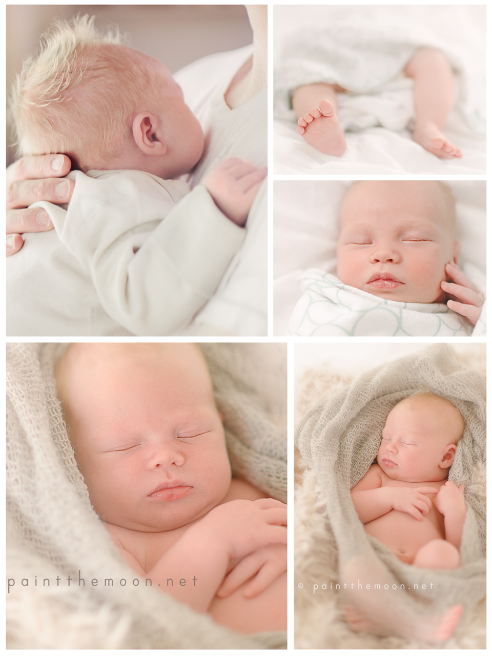 Newborn Baby Photography | Soft, Indoor, Natural Light | Paint the Moon Photoshop Actions