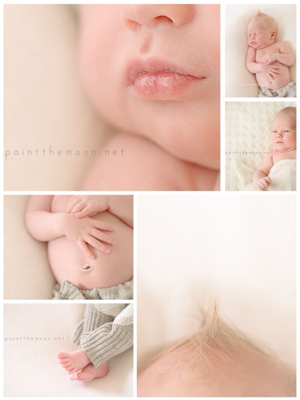 Newborn Baby Photography | Soft, Indoor, Natural Light | Paint the Moon Photoshop Actions