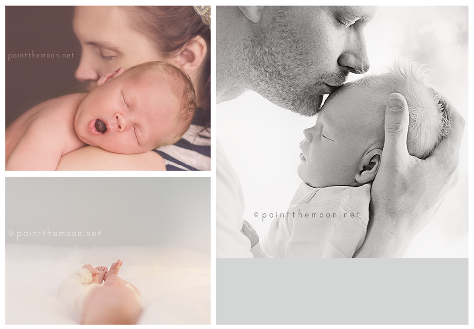 Newborn Baby Photography | Soft, Indoor, Natural Light | Paint the Moon Photoshop Actions