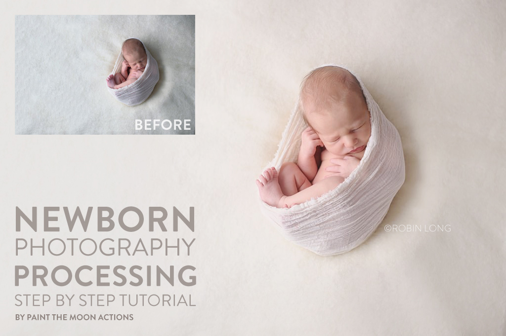 How To Smooth Seamless Paper in Photoshop - Newborn Photography Tip