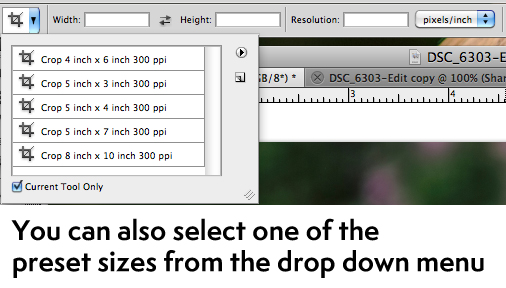 Aspect Ratio and How To Crop Photos | Photoshop Actions