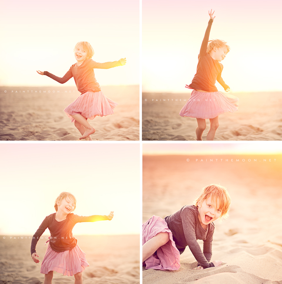 Photoshop Actions Elements Dancing Beach Vintage Sun Flare Photos Enhance