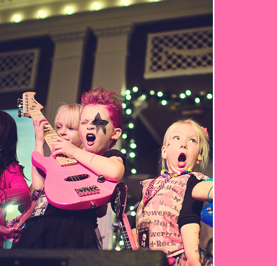 Photoshop Actions Rock Star Kid's Birthday Party Photos Punk PSE