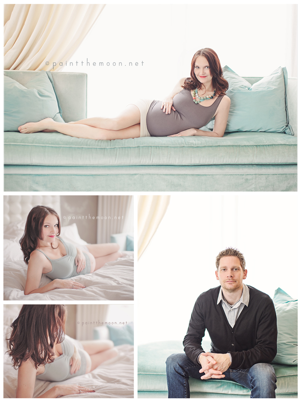 Maternity Photography | Soft, Indoor, Natural Light | Paint the Moon Photoshop Actions