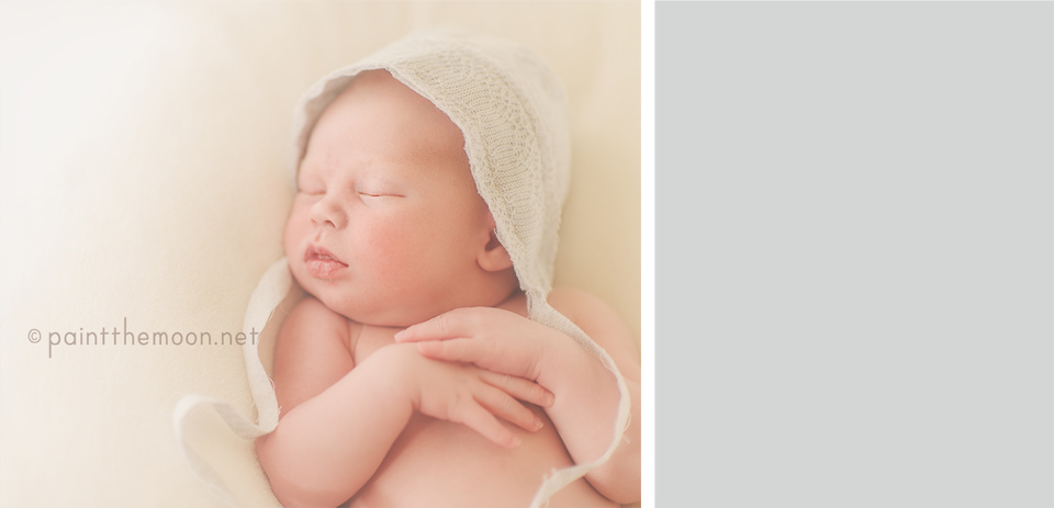 Newborn Baby Photography | Soft, Indoor, Natural Light | Paint the Moon Photoshop Actions
