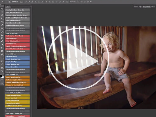 Add Sunbeams and Clean Color Photoshop Actions