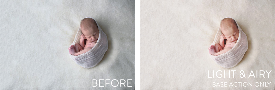 Newborn Baby Photo Editing With Paint the Moon Photoshop Actions