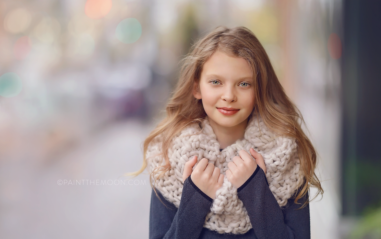 beautiful bokeh portrait